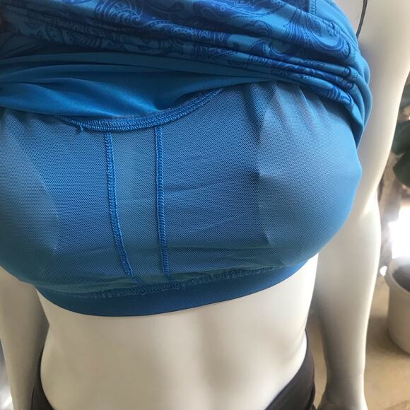 Lululemon Energy Paisley Strappy Back Blue Tank Top Women’s Size 8 - Picture 5 of 5